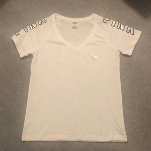 PINK Victoria Secret sequin bling T-shirt